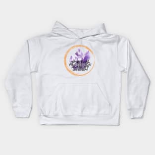 Amethyst the spiritual gemstone Kids Hoodie